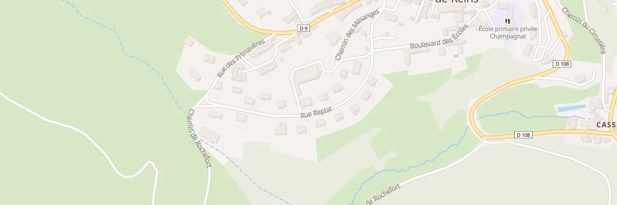 Plan du 6 Rue du Replat à Saint-Vincent-de-Reins