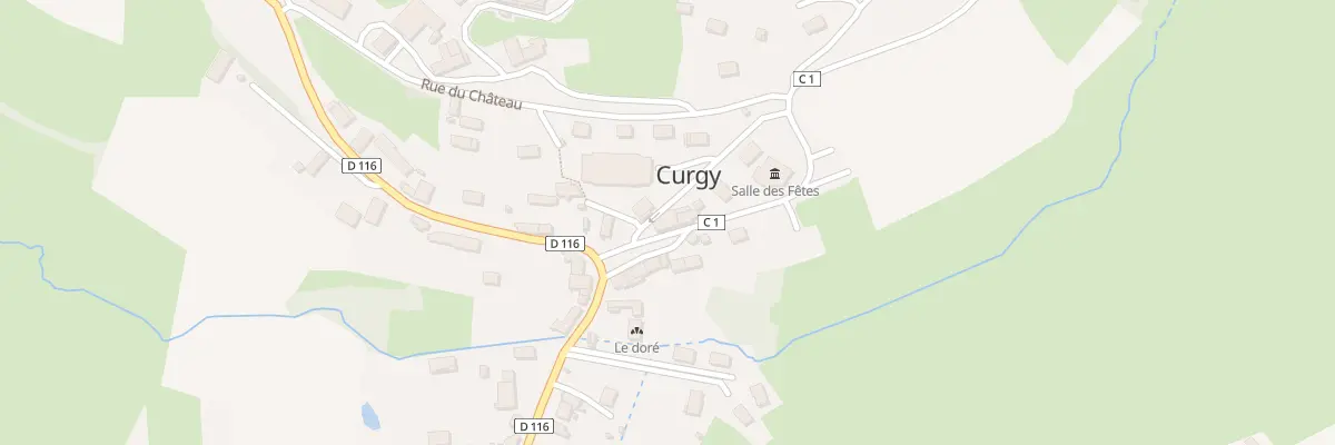 Plan du 2 Rue de la Mairie à Curgy