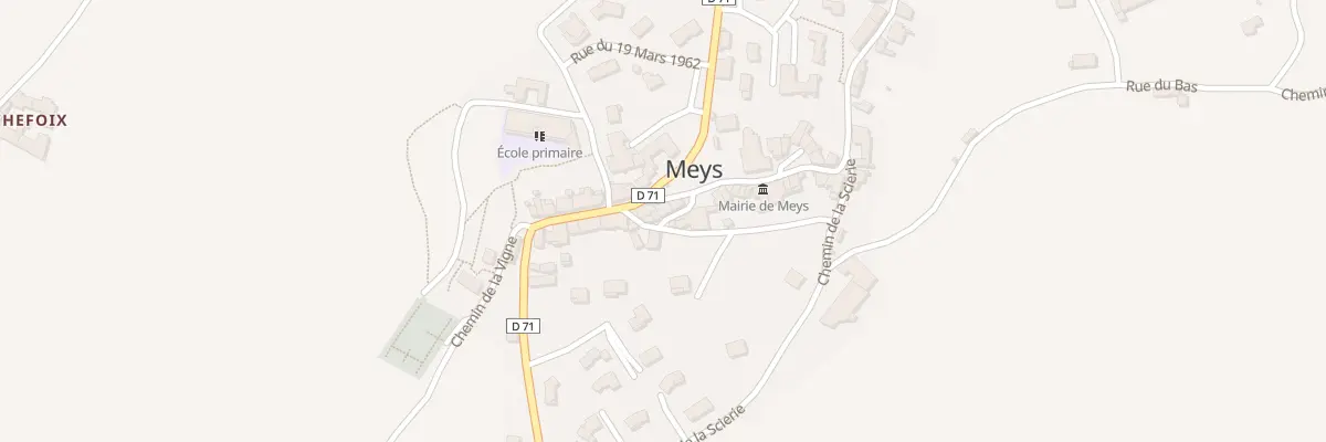 Plan du 1 Pl Mangini à Meys