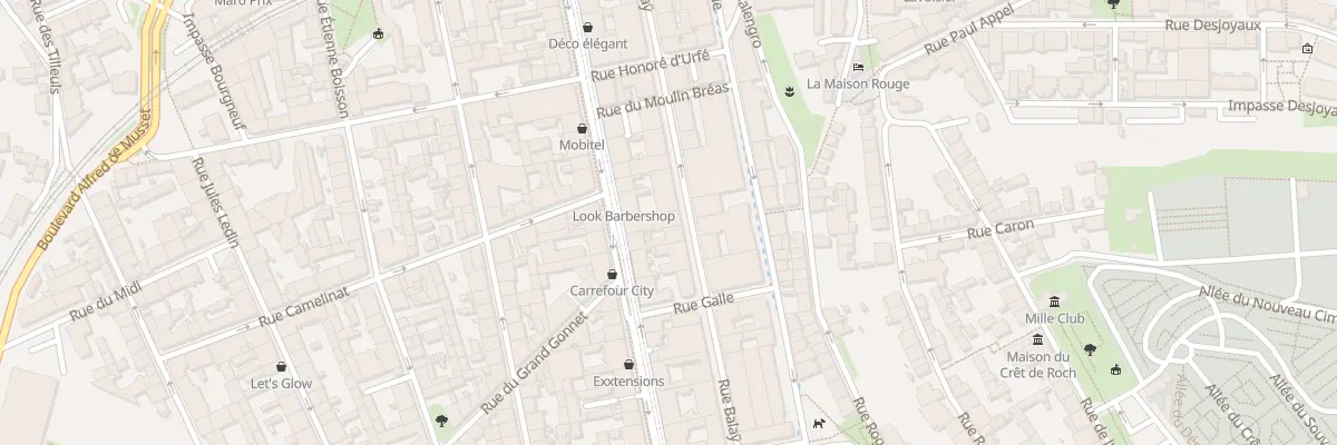 Plan du 27 Rue Balay à Saint-Étienne