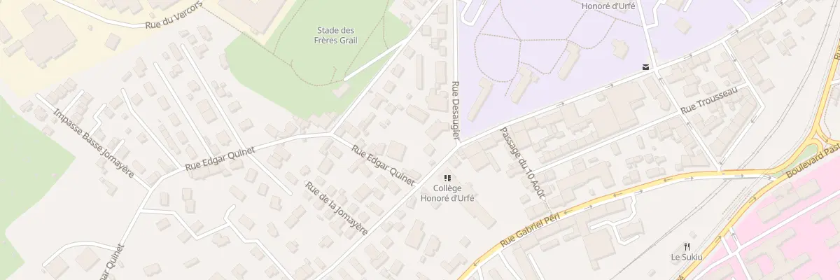 Plan du 50 Rue de la Jomayère à Saint-Étienne