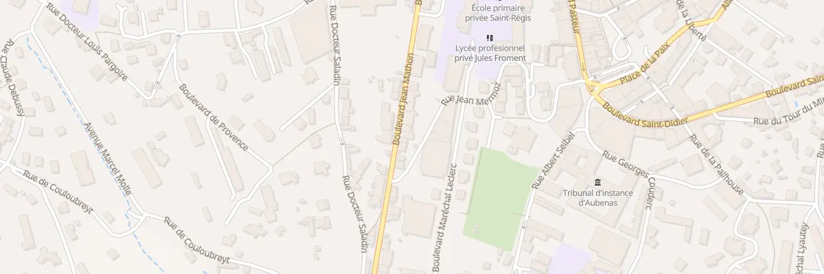 Plan du 36 Rue Jean Mermoz à Aubenas