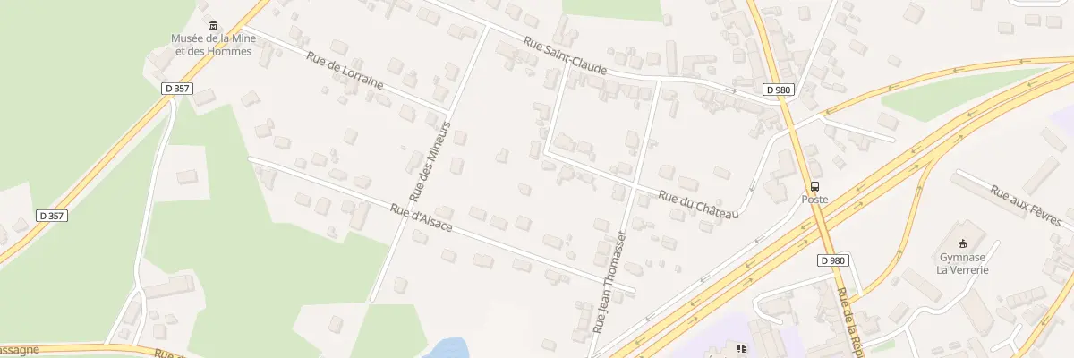 Plan du 8 Rue du Château à Blanzy