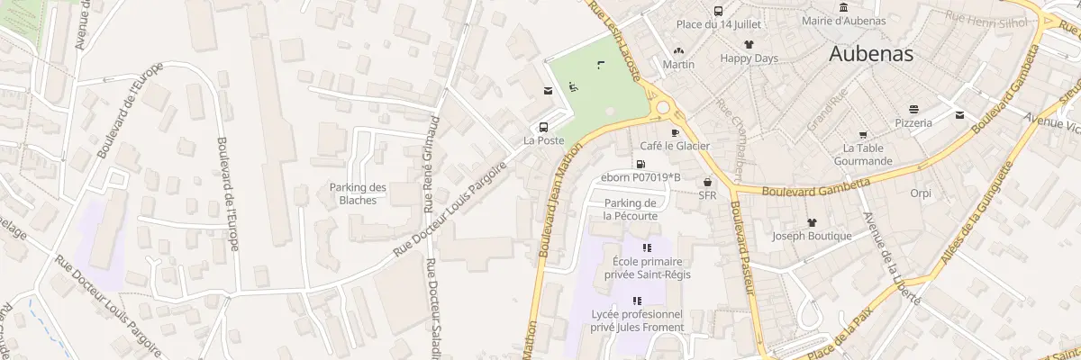 Plan du 6 Bd Jean Mathon à Aubenas