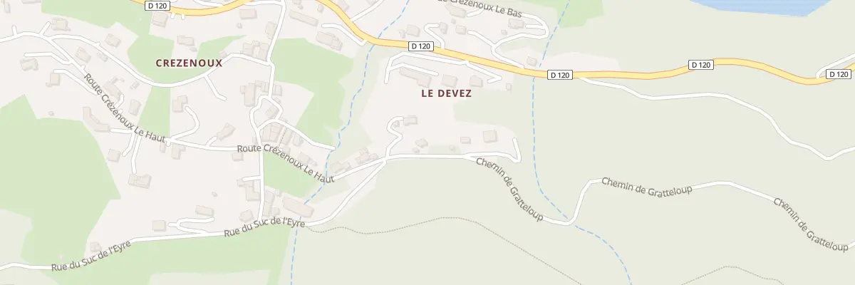 Plan du 35 Che de Gratteloup à Saint-Martin-de-Valamas
