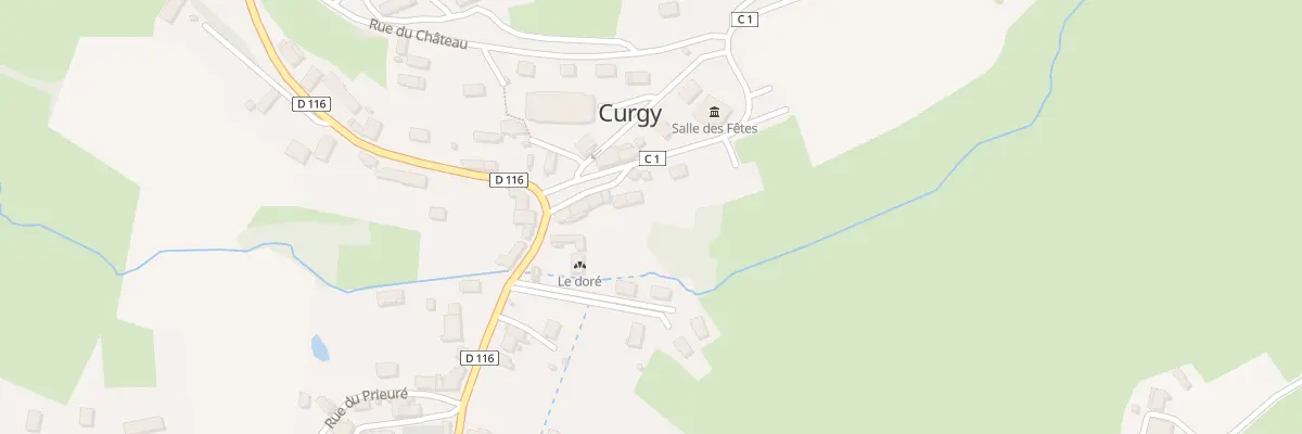 Plan du 8 Rte de Vergoncey à Curgy