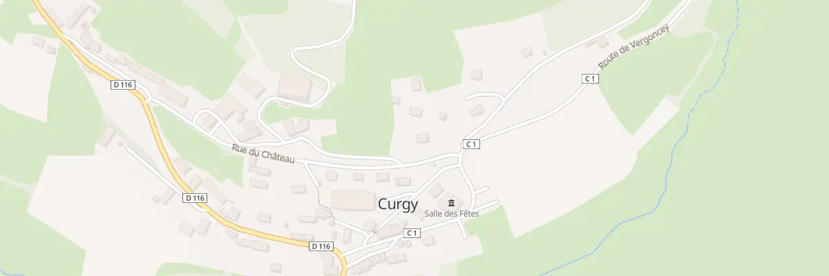 Plan du 2 Rue du Château à Curgy