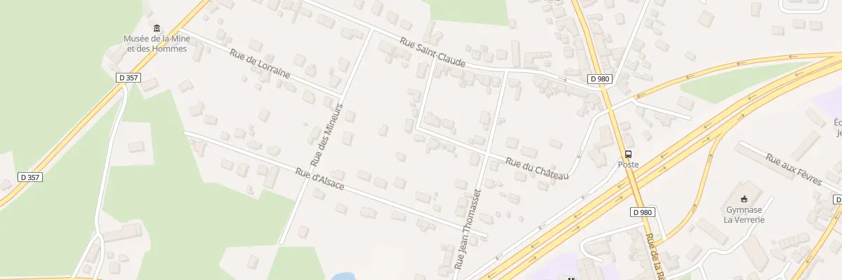 Plan du 10 Rue du Château à Blanzy