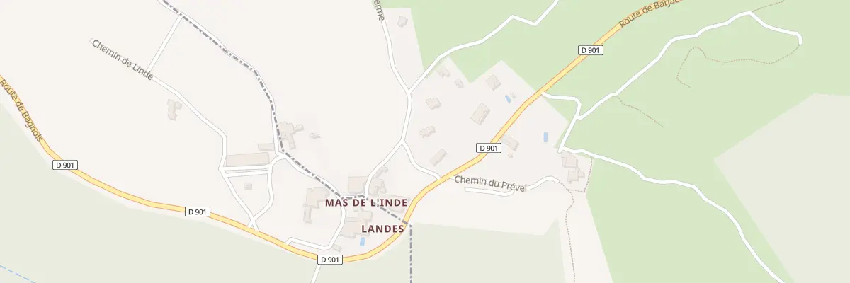 Plan du 104 Che du Terme à Montclus