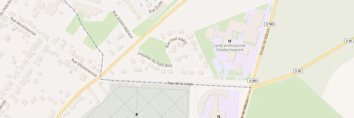 Plan du 1 Rue Paul Valery à Blanzy