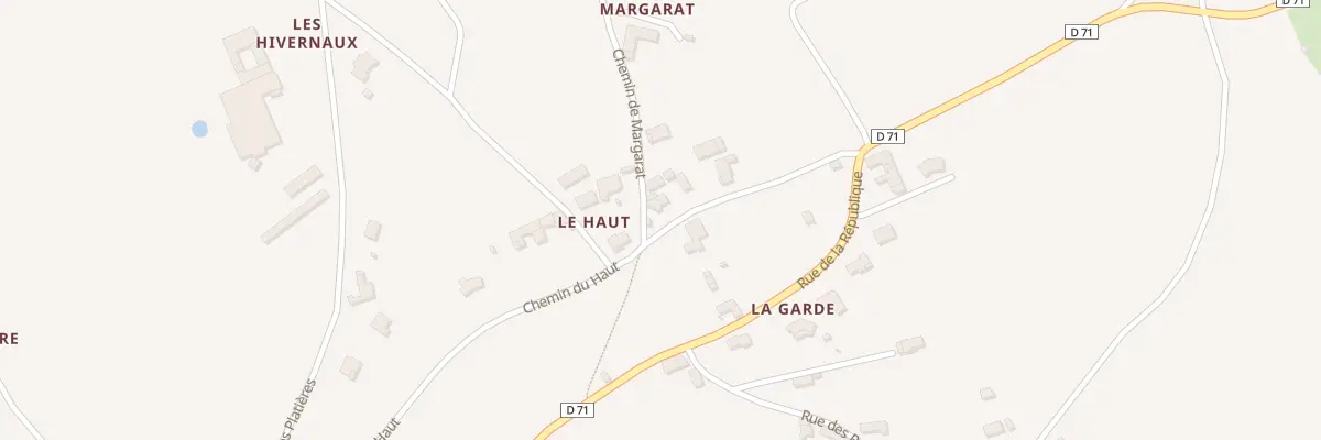 Plan du 160 Che du Haut à Meys