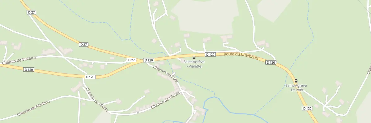 Plan du 1405 Rte du Chambon à Saint-Agrève
