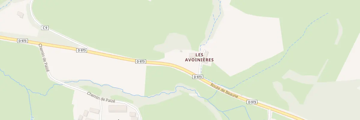 Plan du 21 Rte de Beaune à Curgy