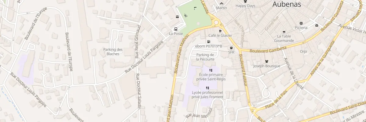 Plan du 29 Bd Jean Mathon à Aubenas