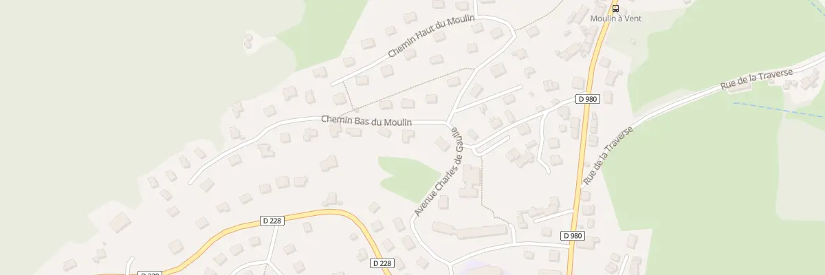 Plan du 1 Che Bas du Moulin à Montcenis