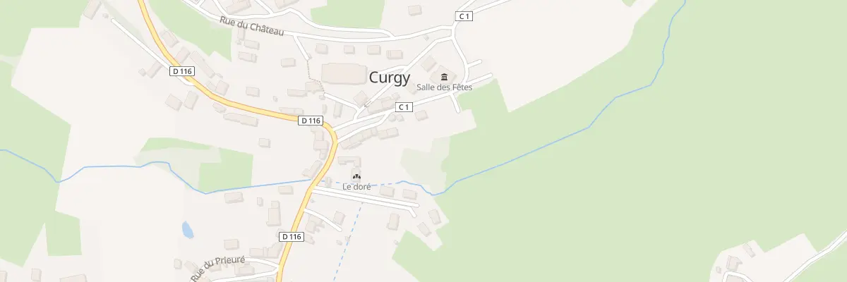 Plan du 10 Rte de Vergoncey à Curgy