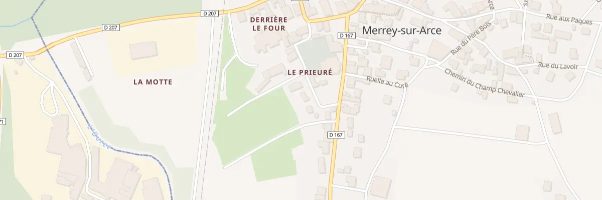 Plan du 2 Le Prieure à Merrey-sur-Arce