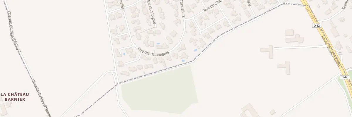 Plan du 13 Rue des Tonneliers à Caissargues