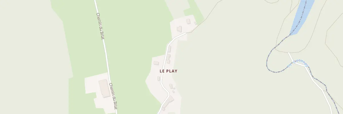 Plan du 1772 Che du Play à Saint-Romain-les-Atheux