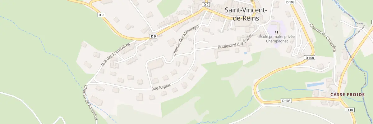 Plan du 1 Che des Lavandieres à Saint-Vincent-de-Reins