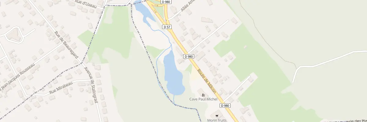 Plan du 62 Rte de Mâcon à Blanzy