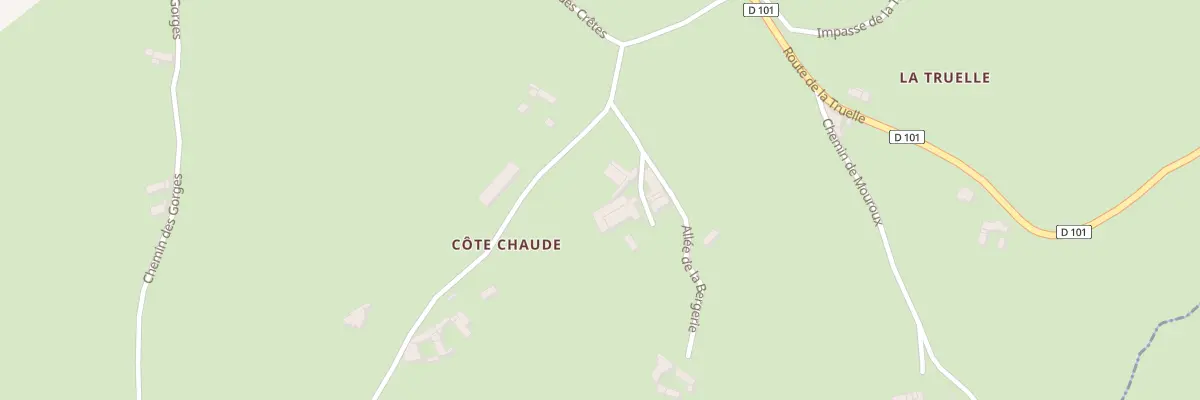 Plan du 86 All de la Bergerie à Chambost-Longessaigne