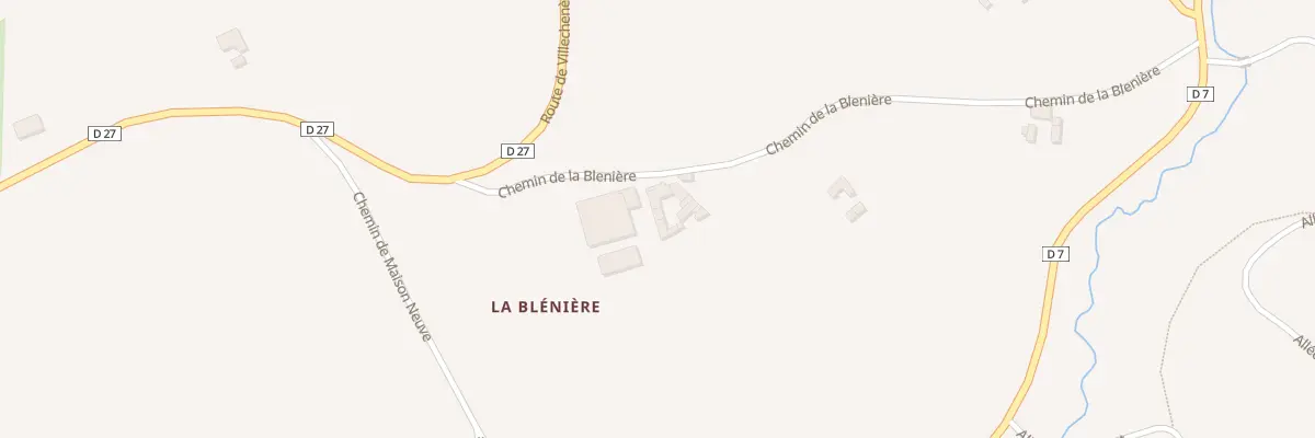 Plan du 134 Che de la Bleniere à Chambost-Longessaigne