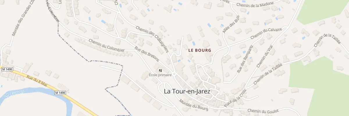 Plan du 2 Che des Châtaigniers à La Tour-en-Jarez