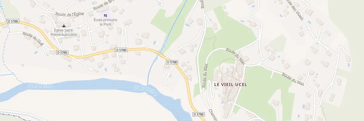 Plan du 30 Rte de Vals à Ucel