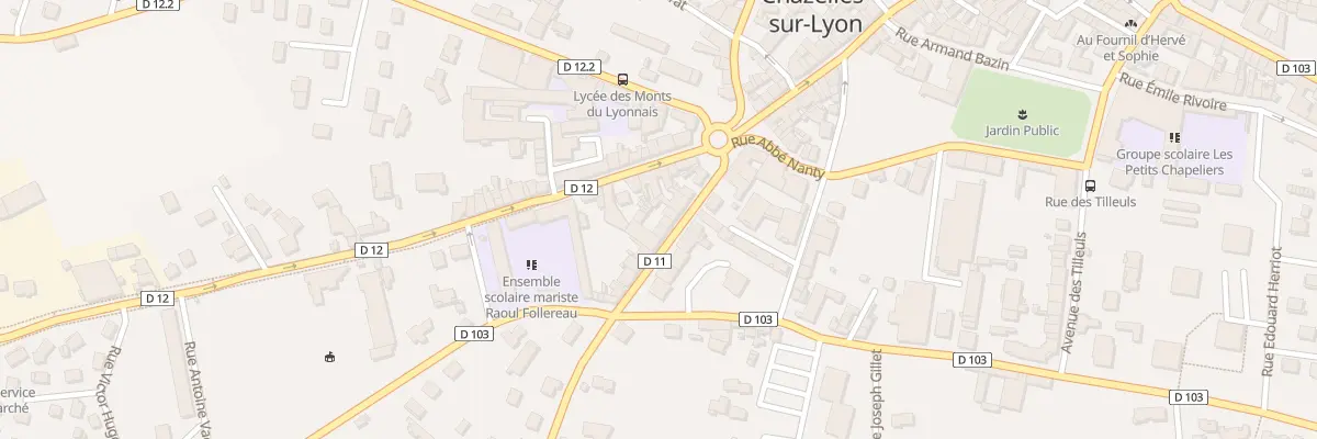Plan du 12 Rue de Chevrières à Chazelles-sur-Lyon