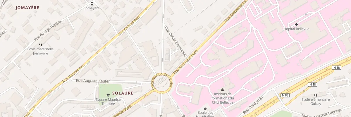 Plan du 30 Rue Ambroise Pare à Saint-Étienne
