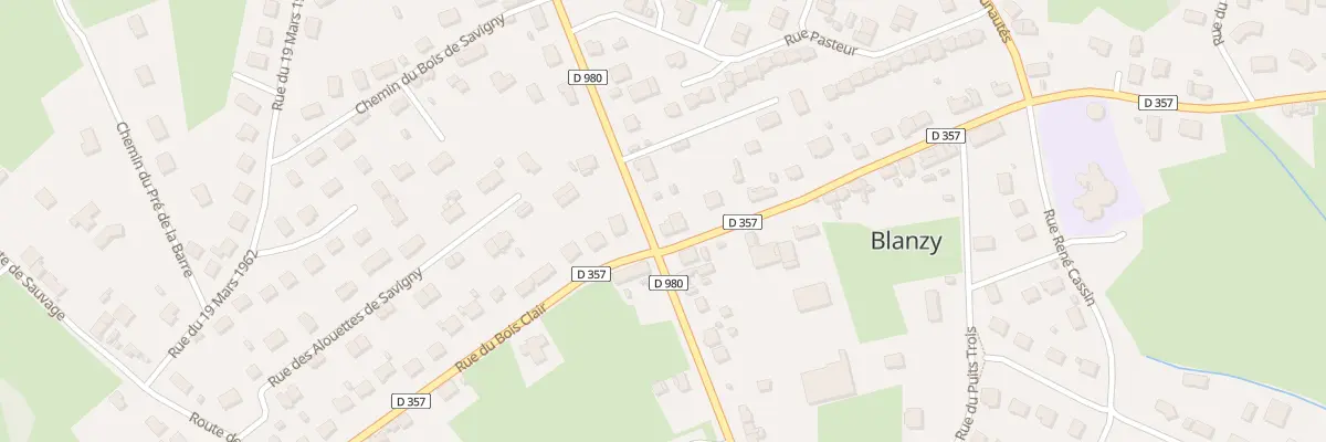 Plan du 1 Rue de la Charbonnière à Blanzy