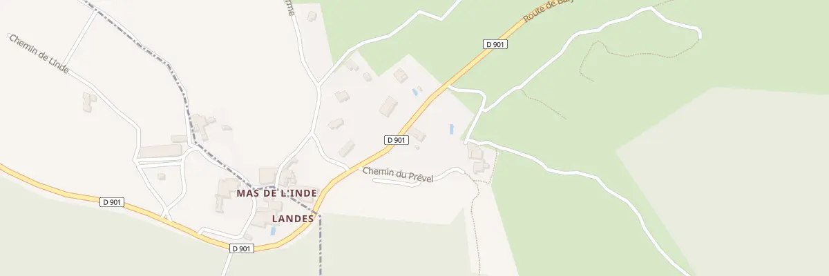 Plan du 117 Che dit du Prével à Montclus