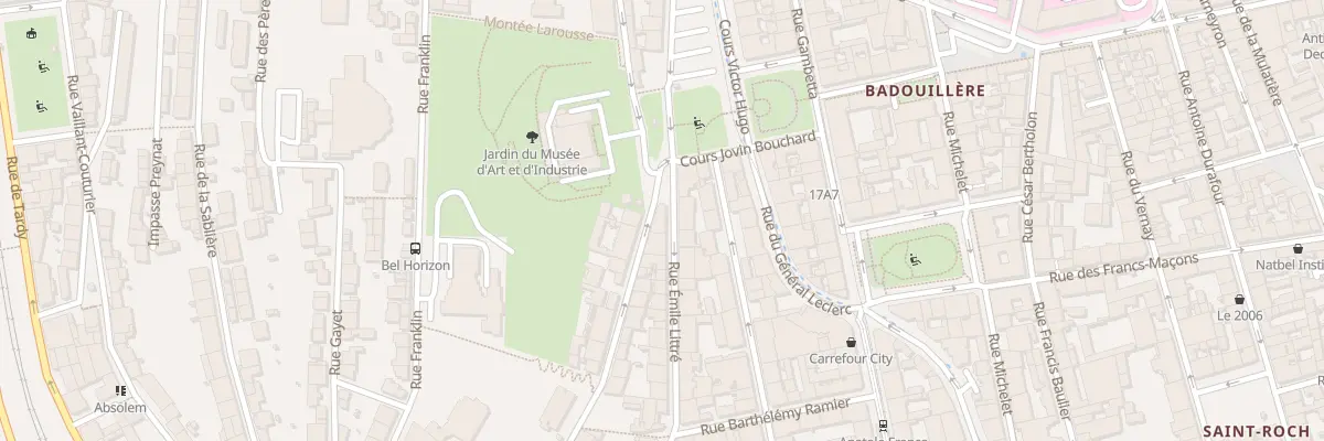 Plan du 2 Rue Emile Littré à Saint-Étienne