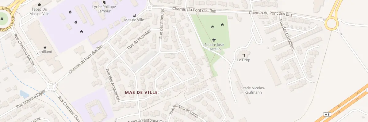 Plan du 90 Rue des Acanthes à Nîmes