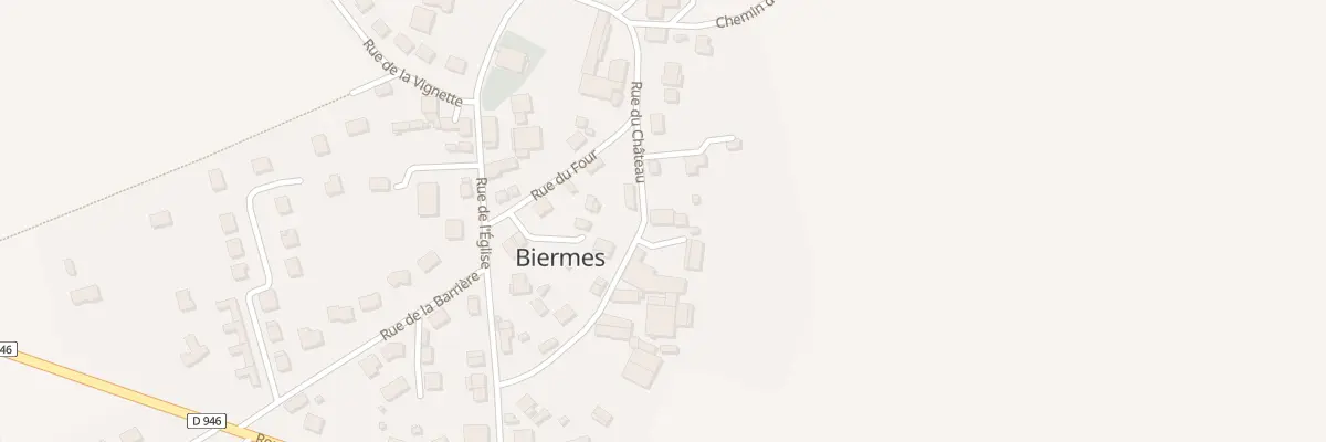 Plan du 14 Rue du Chateau à Biermes