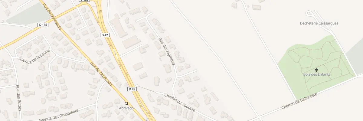 Plan du 2 Rue des Aigrettes à Caissargues