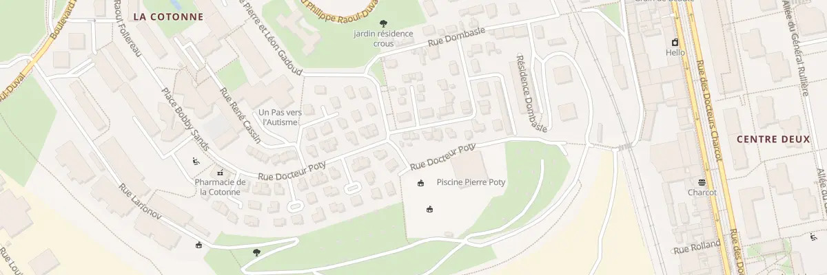 Plan du 23 Rue Fernand Pelloutier à Saint-Étienne