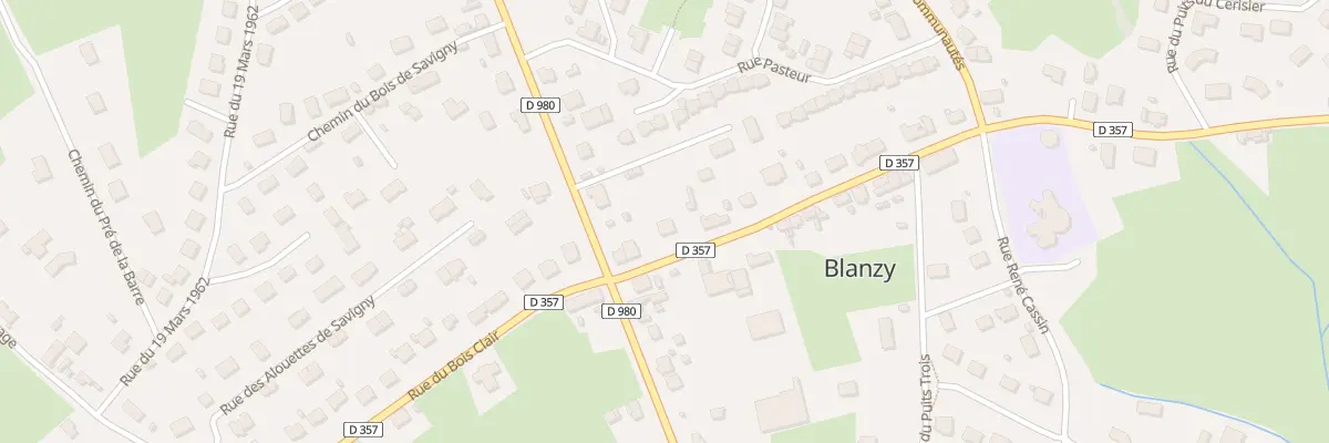 Plan du 5 Rue de la Charbonnière à Blanzy