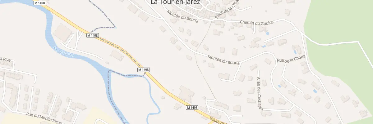 Plan du 10B Mte du Bourg à La Tour-en-Jarez
