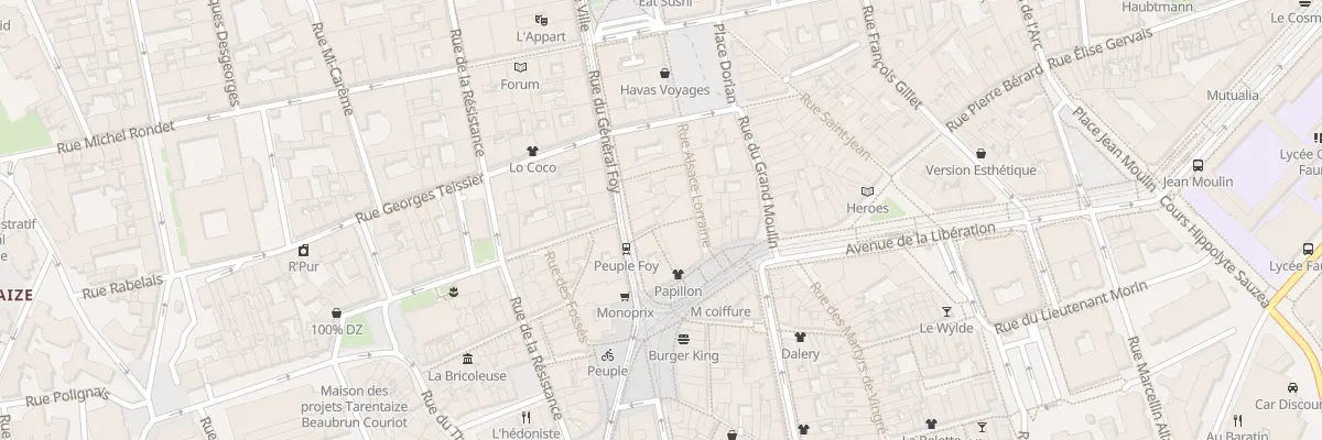 Plan du 15A Pas Sainte Catherine à Saint-Étienne