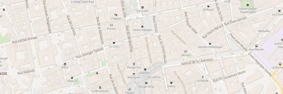 Plan du 9 Rue Gal Foy à Saint-Étienne