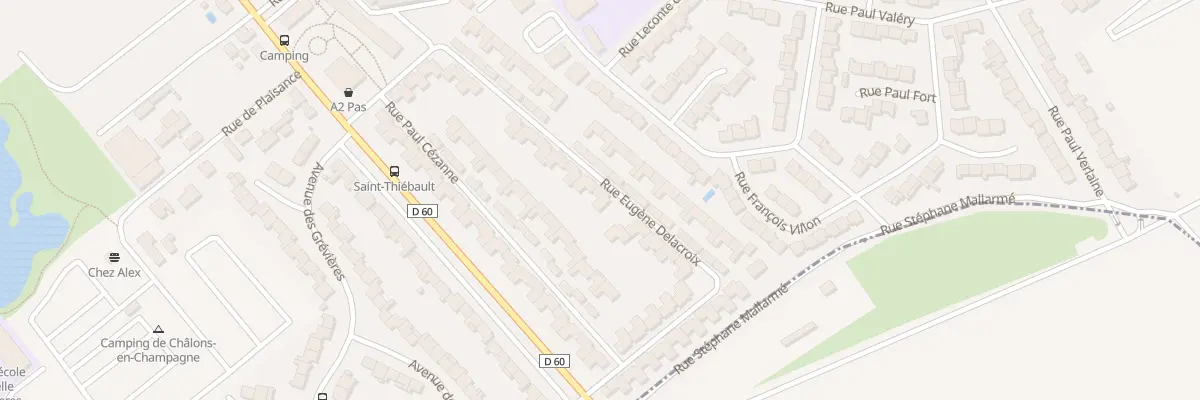 Plan du 24 Rue Eugène Delacroix à Châlons-en-Champagne