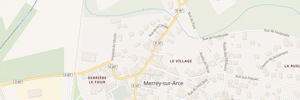 Plan du 9 Rue aux Cannes à Merrey-sur-Arce