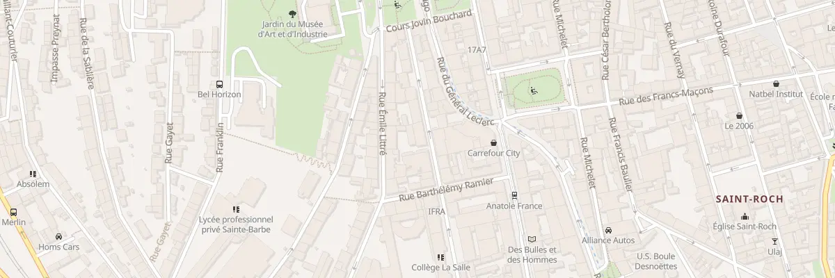 Plan du 12 Rue Désiré Claude à Saint-Étienne