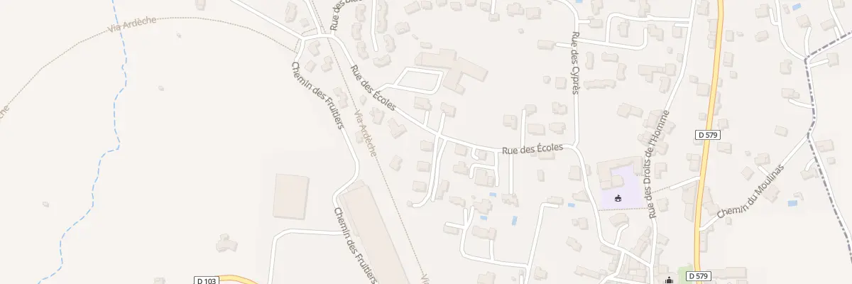 Plan du 73 Rue Rue des Ecoles à Saint-Sernin