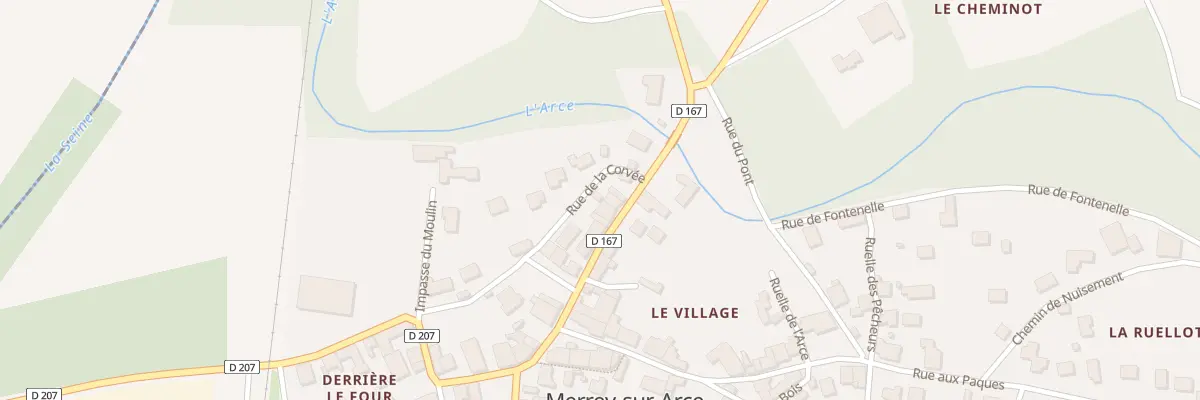 Plan du 19 Rue aux Cannes à Merrey-sur-Arce