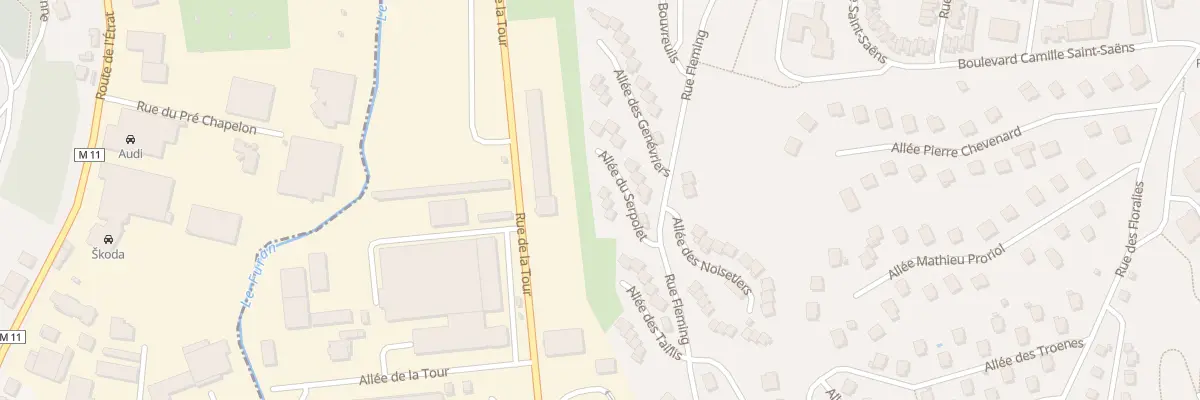 Plan du 8 All des Taillis à Saint-Étienne