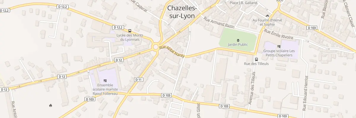 Plan du 6 Rue Abbé Nanty à Chazelles-sur-Lyon
