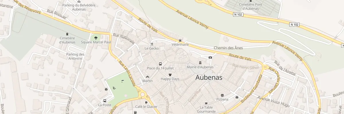 Plan du 4 Pl du Quatorze Juillet à Aubenas